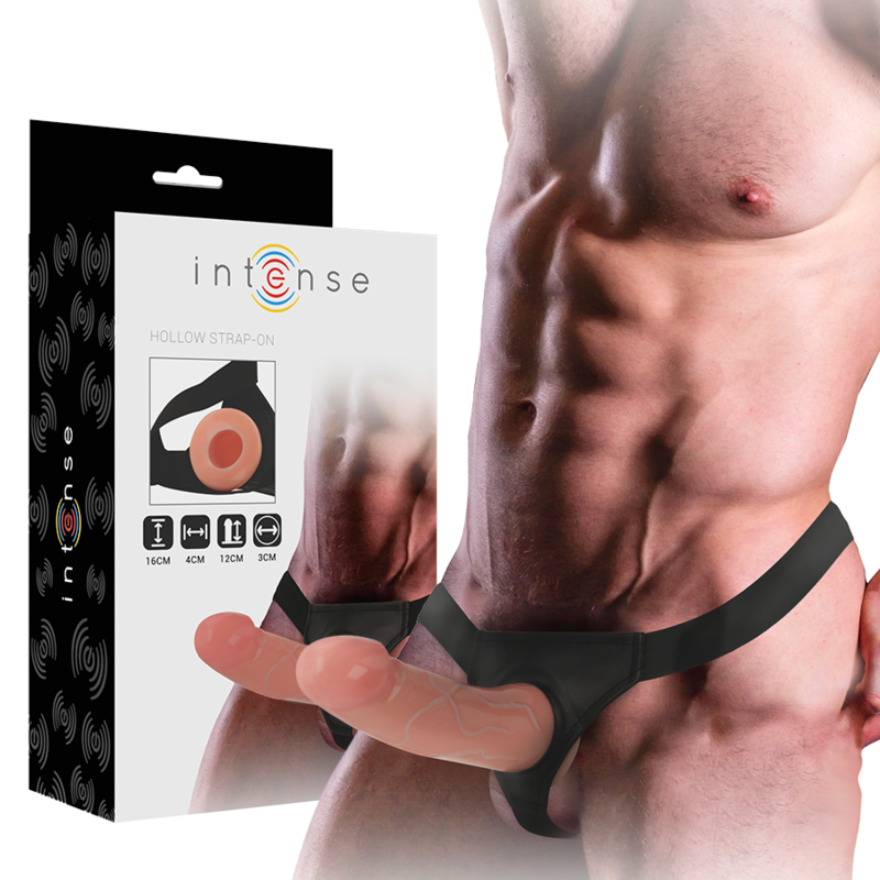 INTENSE - IMBRACATURA CAVA CON DILDO 16 X 3 CM – Cablaggi cavi
