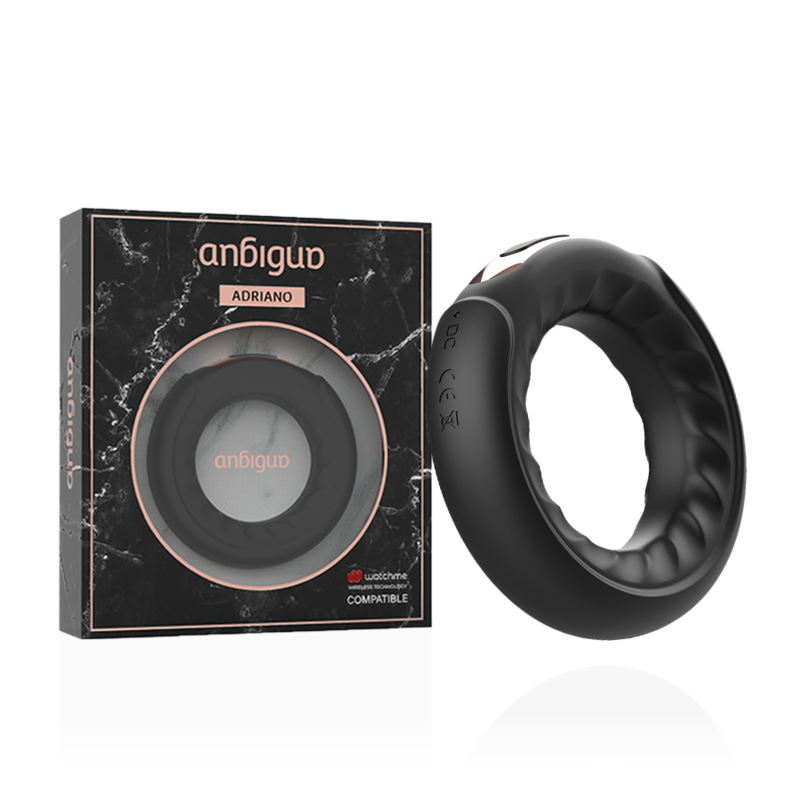 ANBIGUO - ADRIANO ANELLO VIBRANTE + TELECOMANDO WATCHME – Cockring con vibrazione – foto 2