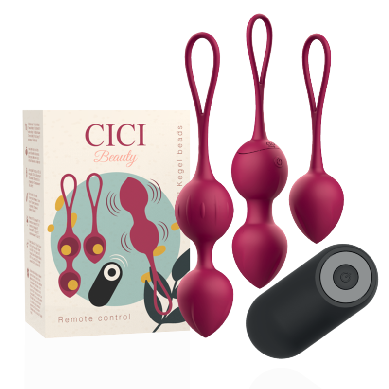 CICI BEAUTY - PREMIUM SILICONE 3 PERLINE VIBRANTI KEGEL TELECOMANDO – Telecomando