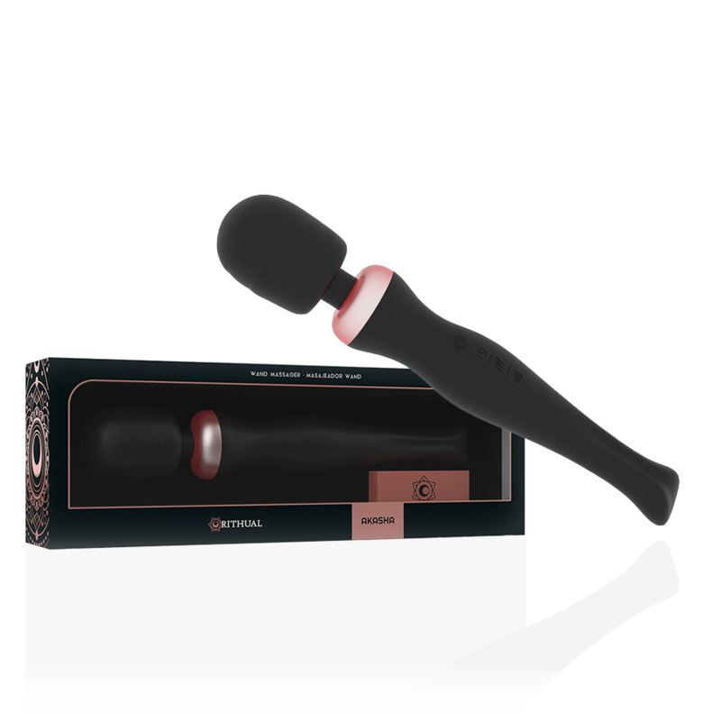 RITHUAL - POTENTE BACCHETTA E AKASHA RICARICABILE 2.0 NERA – Vibratori HI-TECH – foto 2