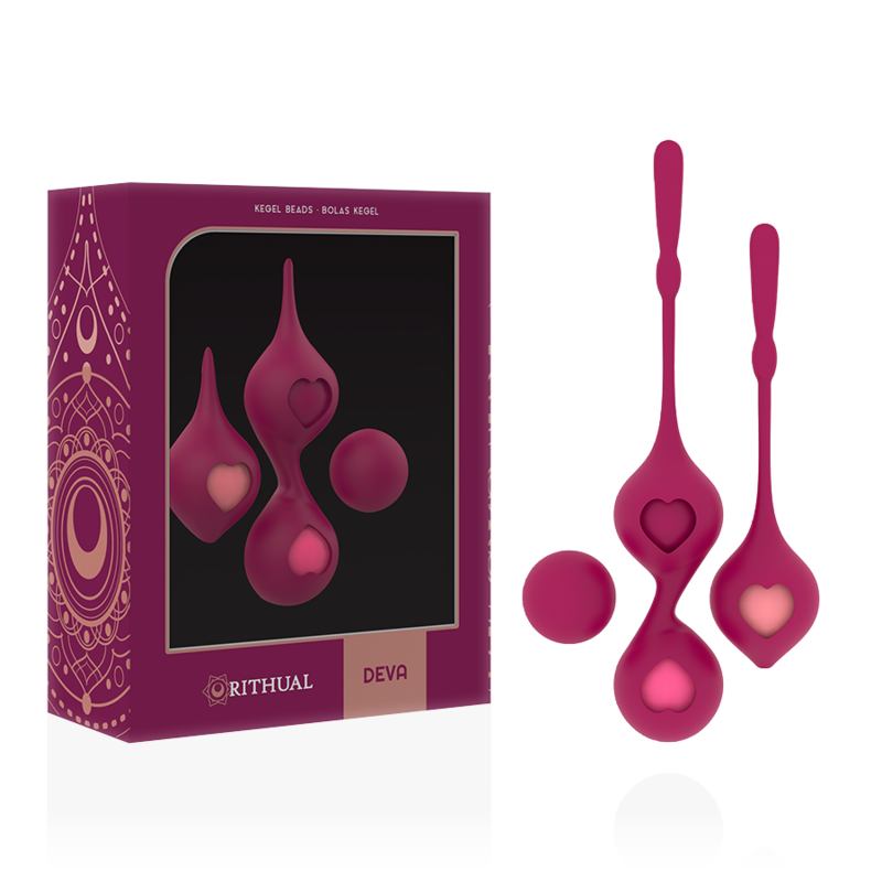 RITHUAL - E DI ALLENAMENTO PELVICO DELLORCHIDEA DEVA SET – Sfere di silicone – foto 2