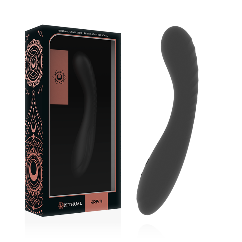 RITHUAL - KRIYA STIMOLAODR RICARICABILE G-POINT NERO – Classici vibratori anali o vaginali – foto 2