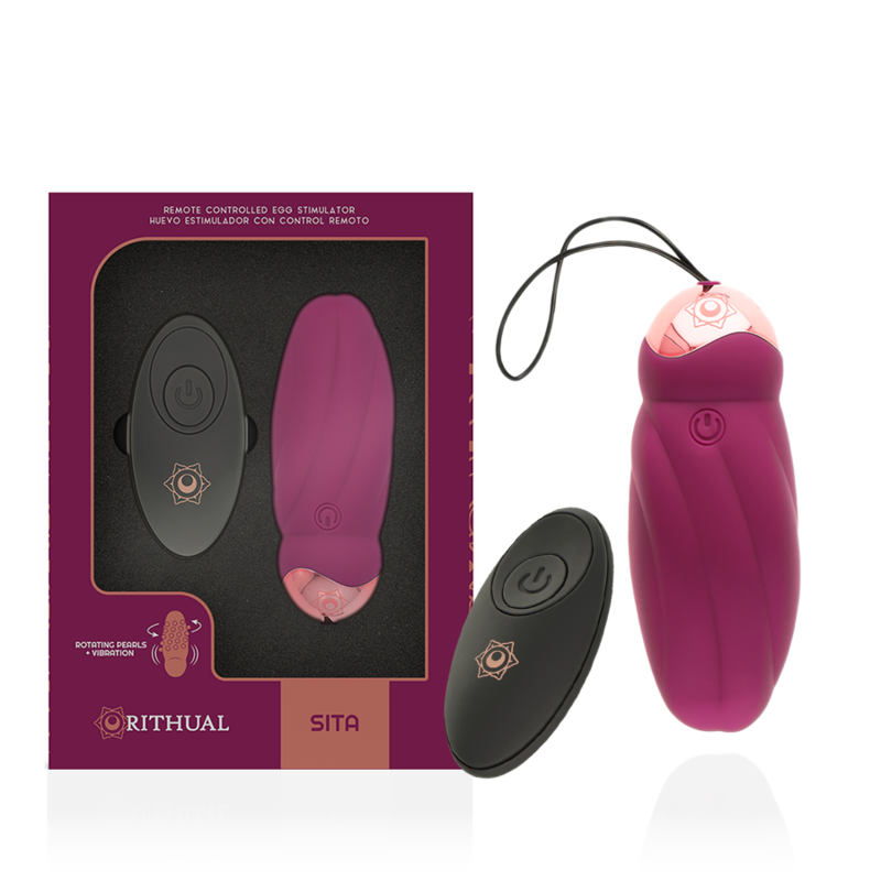 RITHUAL - SITA EGG TELECOMANDO ROTAZIONE PERLINE + VIBRAZIONE – Telecomando – foto 2