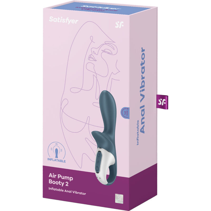 SATISFYER - AIR PUMP BOOTY 2 GRIGIO SCURO – Vibratori HI-TECH – foto 6