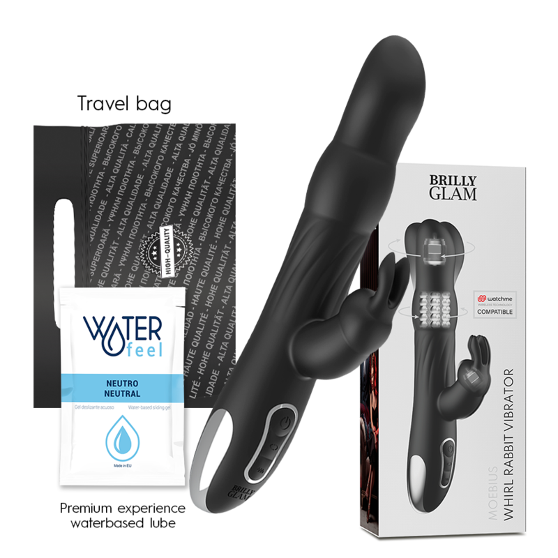 BRILLY GLAM - MOEBIUS VIBRATORE RABBIT E ROTATORE + TELECOMANDO WATCHME – Telecomando – foto 2