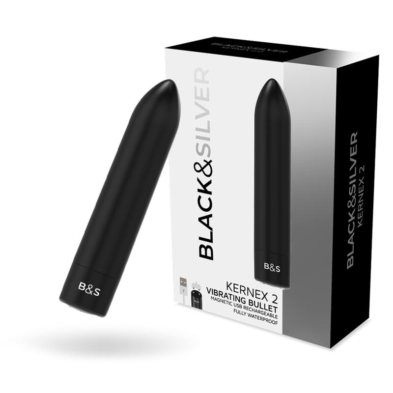 BLACK&SILVER - KERNEX 2 PROIETTILE MAGNETICO VIBRANTE NERO – Mini vibratori – foto 2
