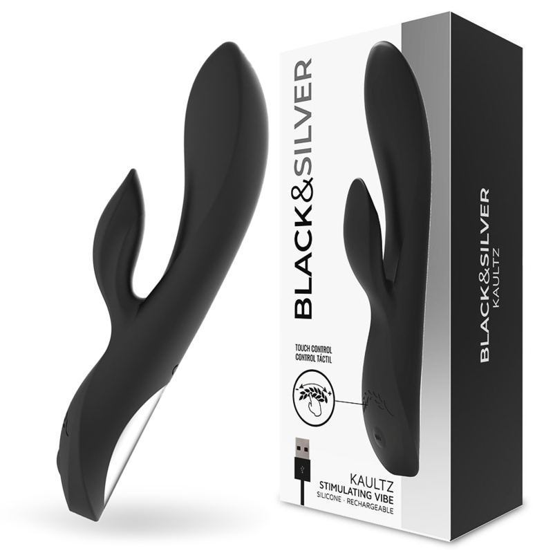 BLACK&SILVER - VIBRATORE TOUCH CONTROL KAULTZ – Vibratori di coniglio – foto 3