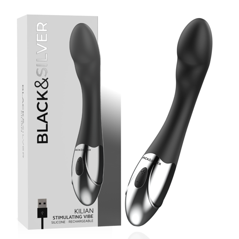 BLACK&SILVER - VIBRA STIMOLANTE KILIAN – Vibratori a punto G