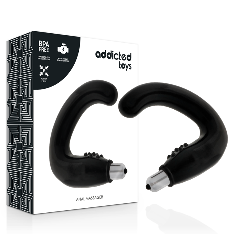 ADDICTED TOYS - MASSAGGIATORE ANALE NERO – Vibratori anali – foto 2