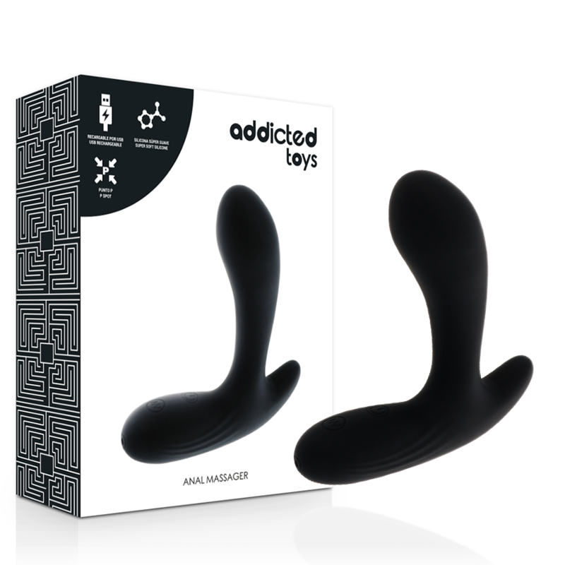 ADDICTED TOYS - MASSAGGIATORE ANALE VIBRAZIONE NERA – Vibratori anali – foto 2