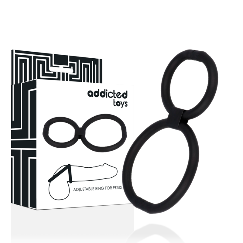 ADDICTED TOYS - ANELLI REGOLABILI PER PENE – Cockring senza vibrazione – foto 2