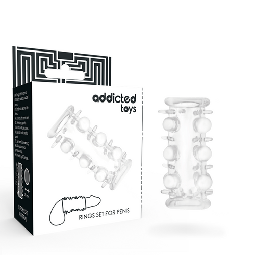 ADDICTED TOYS - MANICOTTO PER PENE TRASPARENTE – Manicotti per pene senza estensione – foto 2