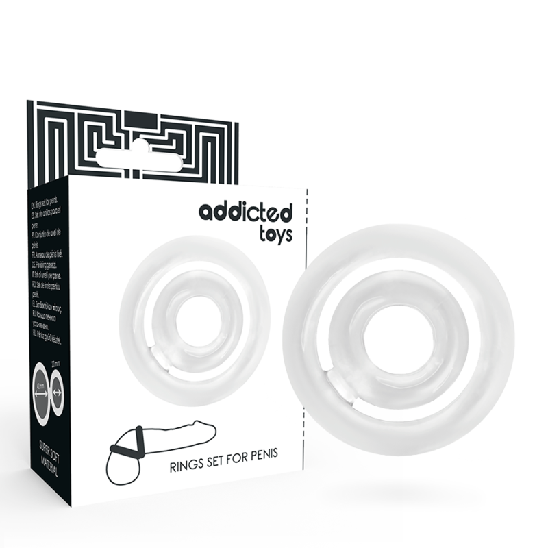 ADDICTED TOYS - POTENZ- C-RING PENE CHIARO – Cockring senza vibrazione – foto 2