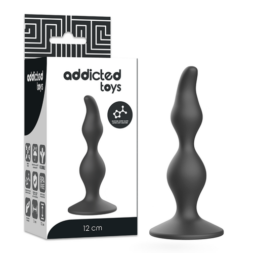 ADDICTED TOYS - PLUG SESSUALE ANALE 12 CM NERO – Tappi anali – foto 2