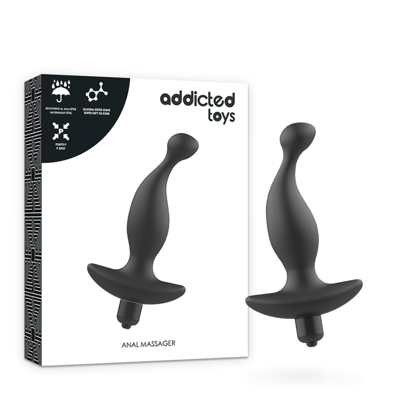ADDICTED TOYS - MASSAGGIATORE ANALE CON VIBRAZIONE NERAMODELLO 1 – Vibratori anali – foto 2