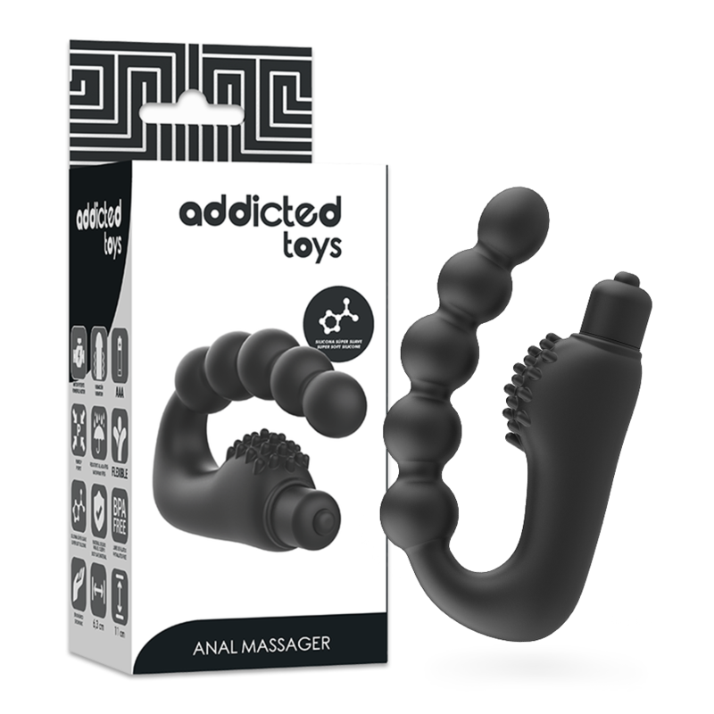 ADDICTED TOYS - MASSAGGIATORE ANALE PROSTATICO CON VIBRAZIONE – Vibratori anali – foto 2