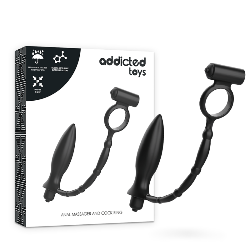 ADDICTED TOYS - PLUG ANALE CON ANELLO VIBRANTE – Anelli con Spina – foto 2