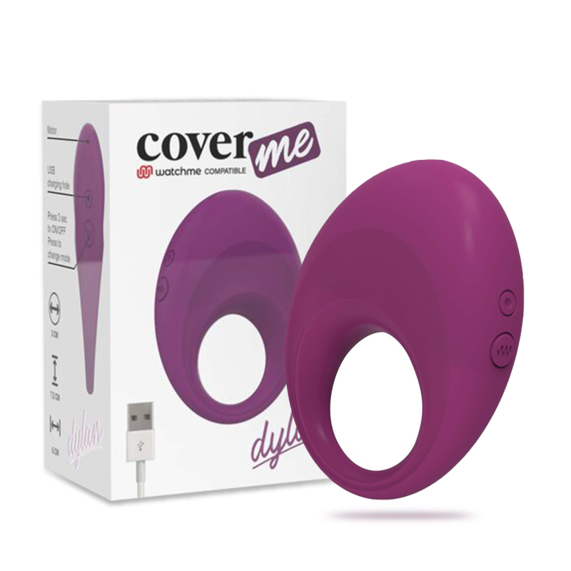 COVERME - DYLAN ANELLO RICARICABILE + TELECOMANDO WATCHME – Cockring con vibrazione – foto 2