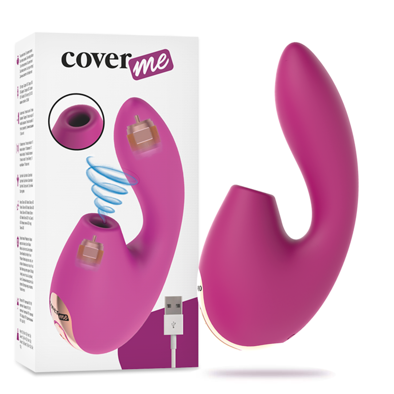 COVERME - VIBRATORE ASPIRATORE CLITORIDEO E POTENTE VIBRATORE PER IL PUNTO G – Stimolatore dell'aria nessuna vibrazione – foto 2