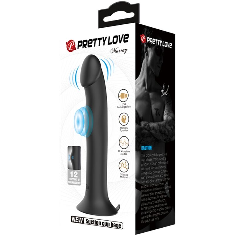 PRETTY LOVE - VIBRATORE E SUCCHIATORE CLITORIDEO MURRAY BLACK – Dildo con punto G – foto 11