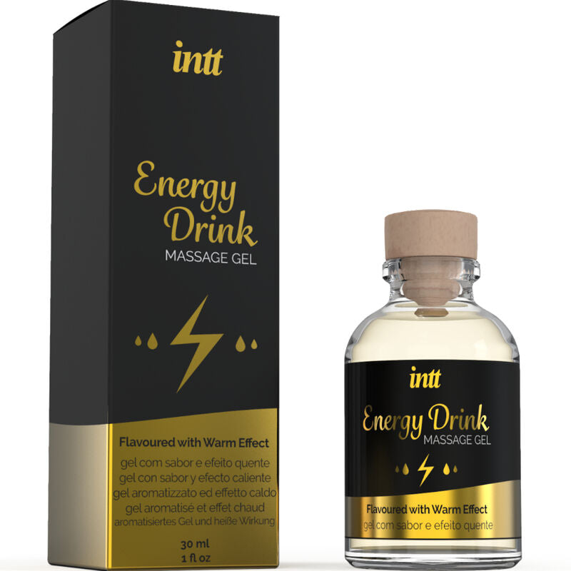 INTT MASSAGE & ORAL SEX - GEL DA MASSAGGIO CON BEVANDA ENERGETICA AROMATIZZATA ED EFFETTO RISCALDANTE – Con effetto termico – foto 2