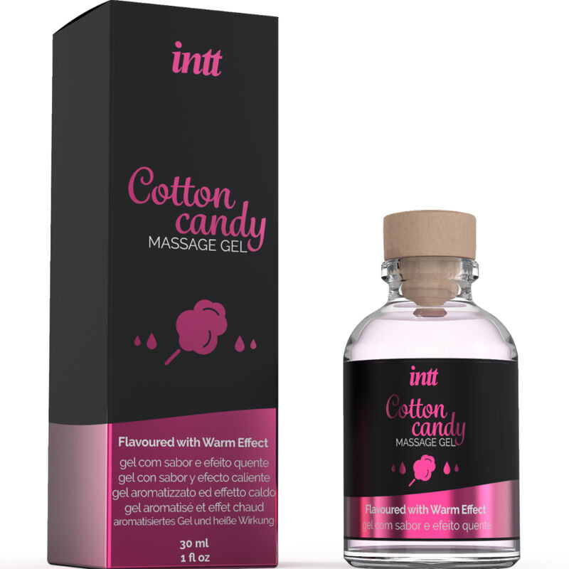 INTT MASSAGE & ORAL SEX - GEL DA MASSAGGIO AL GUSTO DI CANDY COTONE CON EFFETTO RISCALDANTE – Con effetto termico – foto 2