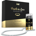 INTT MASSAGE & ORAL SEX - PERLE INNAMORATE CON COLLANA DI PERLE E GEL DI SILICONE – Kit per massaggi