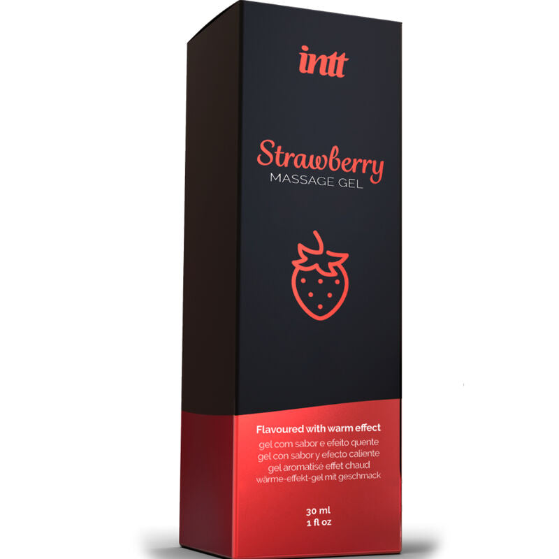 INTT MASSAGE & ORAL SEX - GEL DA MASSAGGIO AL GUSTO DI FRAGOLA EFFETTO CALDO – Con effetto termico – foto 3