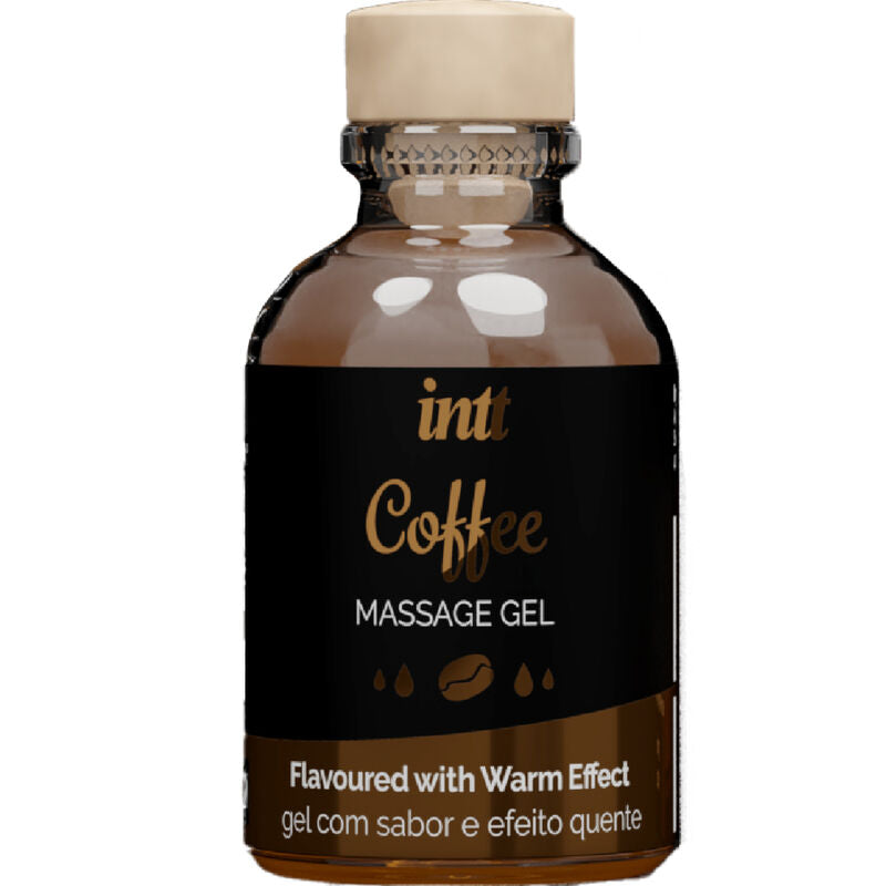 INTT MASSAGE & ORAL SEX - GEL DA MASSAGGIO AL GUSTO DI CAFFÈ EFFETTO CALDO – Con effetto termico