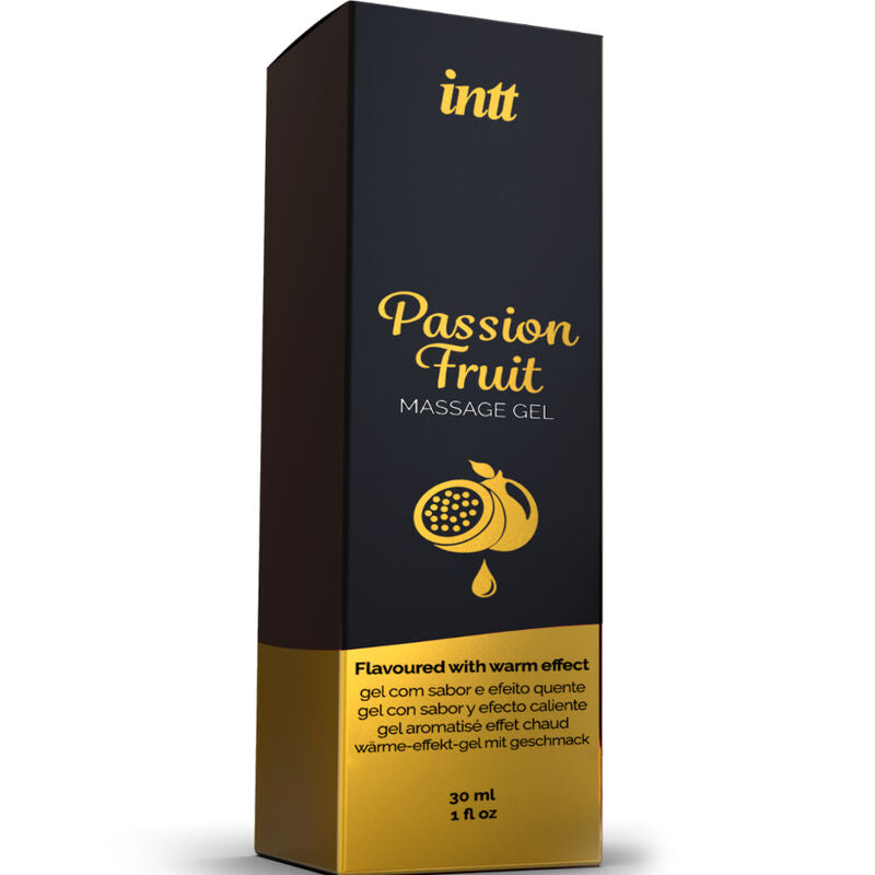 INTT MASSAGE & ORAL SEX - GEL DA MASSAGGIO AL GUSTO DI FRUTTO DELLA PASSIONE CON EFFETTO CALORE – Con effetto termico – foto 3