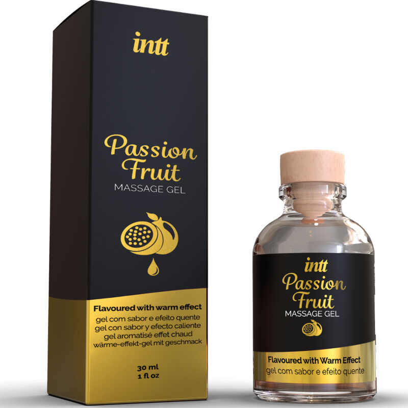 INTT MASSAGE & ORAL SEX - GEL DA MASSAGGIO AL GUSTO DI FRUTTO DELLA PASSIONE CON EFFETTO CALORE – Con effetto termico – foto 2