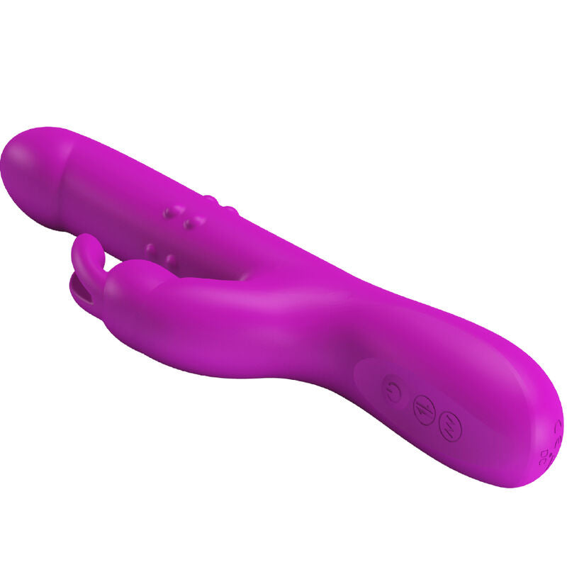 PRETTY LOVE - VIBRATORE REESE CON ROTAZIONE VIOLA – Rotatori vibranti – foto 5