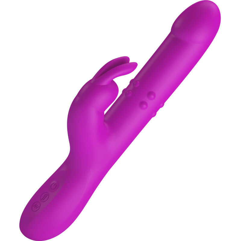 PRETTY LOVE - VIBRATORE REESE CON ROTAZIONE VIOLA – Rotatori vibranti – foto 3