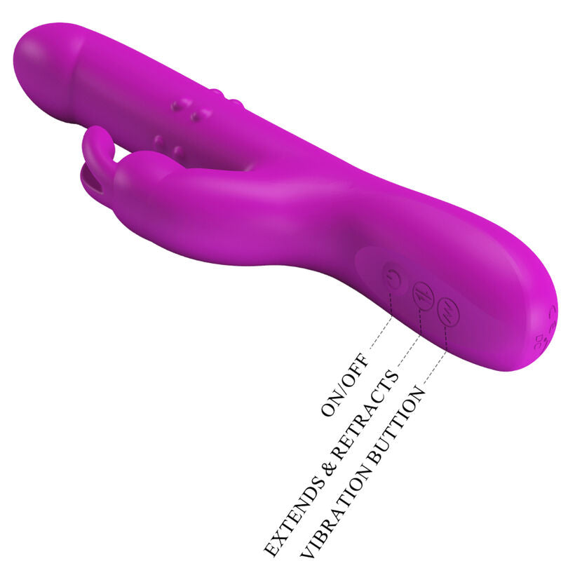 PRETTY LOVE - VIBRATORE REESE CON ROTAZIONE VIOLA – Rotatori vibranti – foto 7