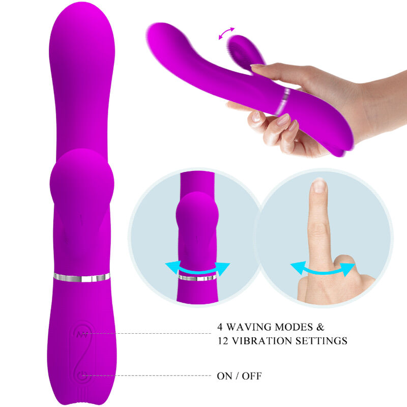 PRETTY LOVE - VIBRATORE STIMOLANTE PER IL CLITORIDE – Rotatori vibranti – foto 5