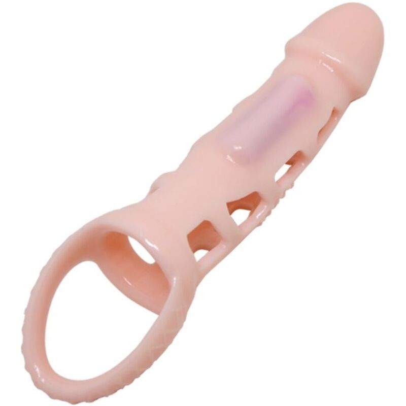 PRETTY LOVE - COPERTURA ESTENSORE DEL PENE HARRISON CON VIBRAZIONE E CINTURINO 13.5 CM – Copri pene con estensione