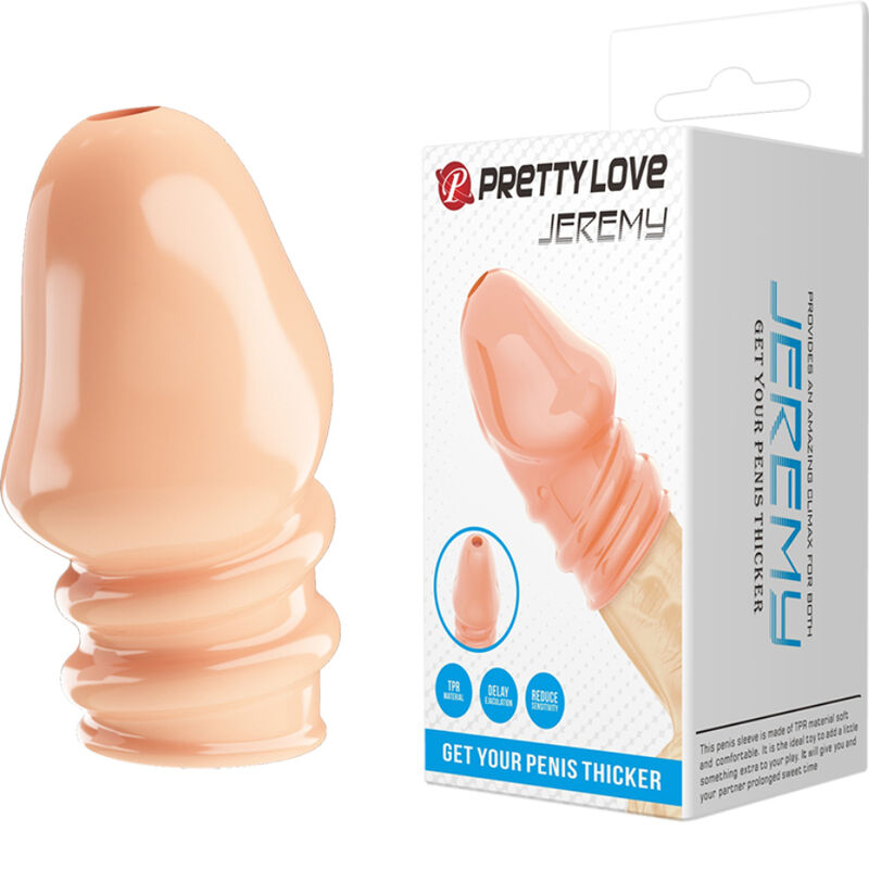 PRETTY LOVE - JEREMY SPESSORE NATURALE PER IL PENE – Copri pene con estensione – foto 2