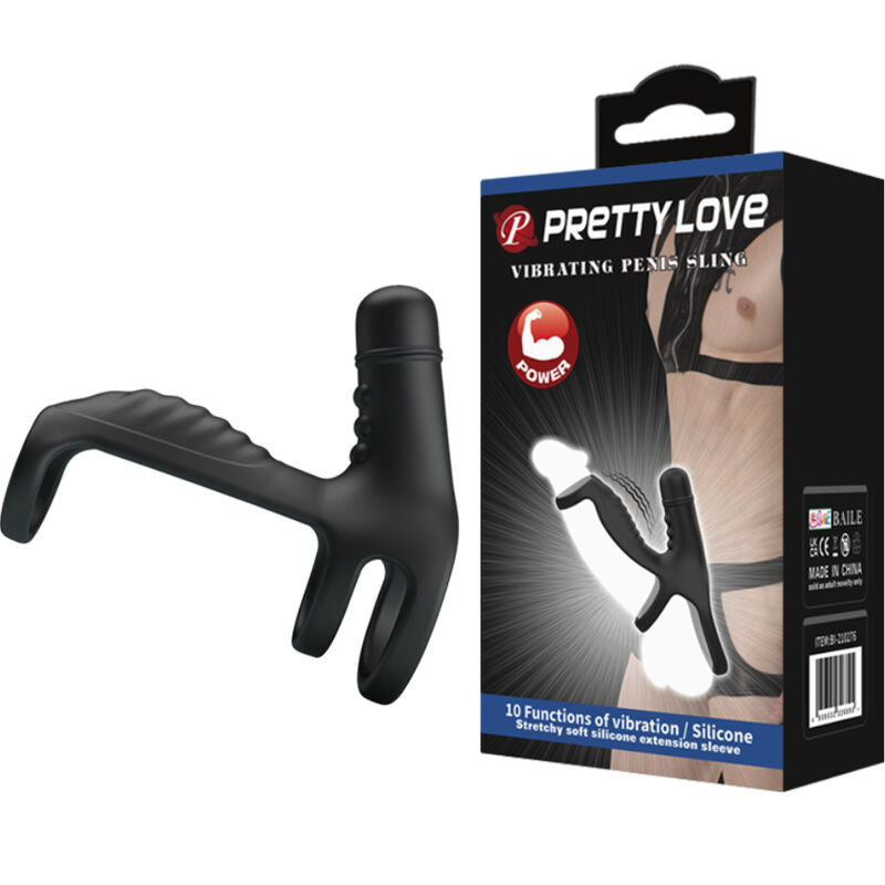 PRETTY LOVE - MANICA DI ESTENSIONE ELASTICA IN SILICONE MORBIDO – Cockring con vibrazione – foto 2