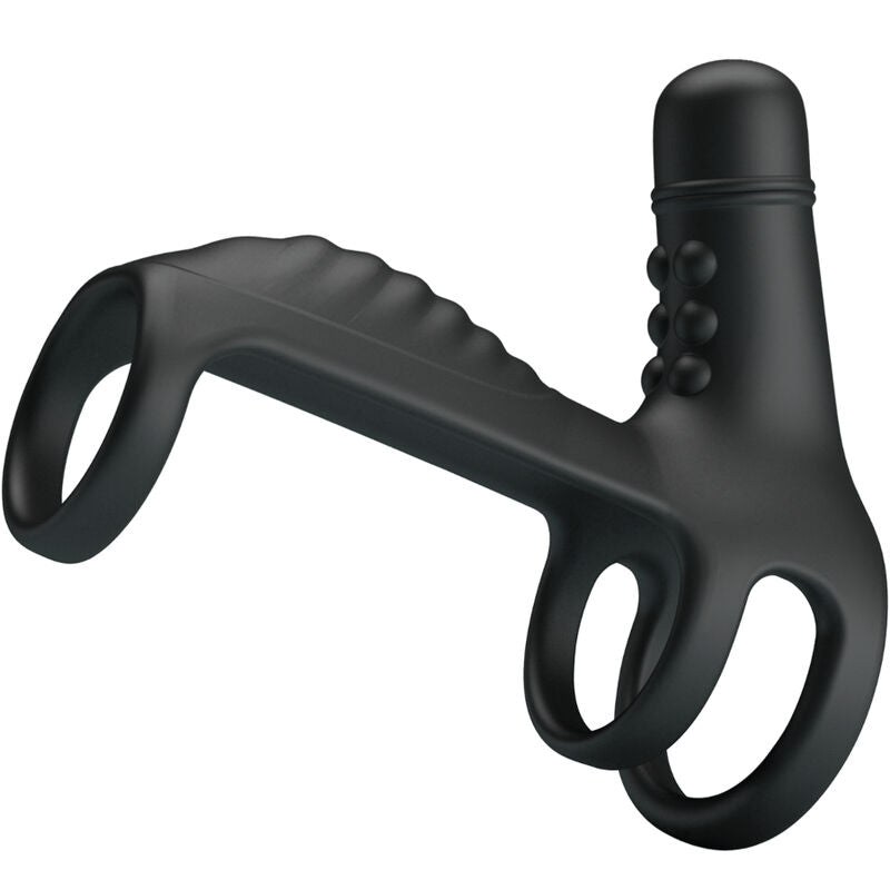 PRETTY LOVE - MANICA DI ESTENSIONE ELASTICA IN SILICONE MORBIDO – Cockring con vibrazione