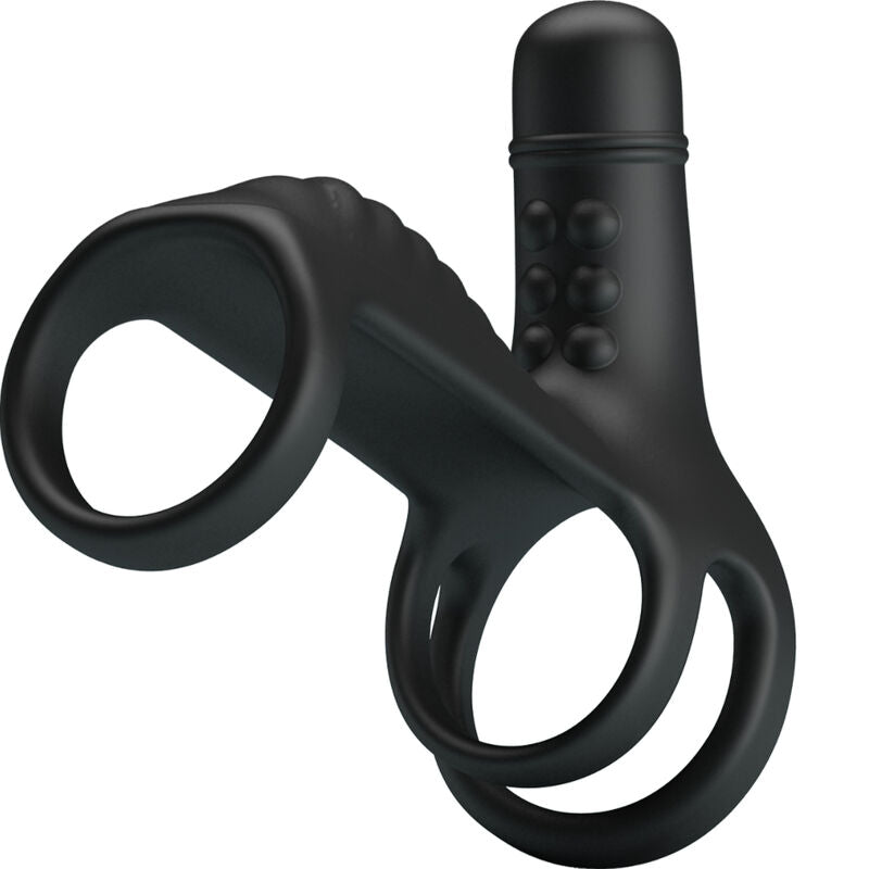 PRETTY LOVE - MANICA DI ESTENSIONE ELASTICA IN SILICONE MORBIDO – Cockring con vibrazione – foto 3