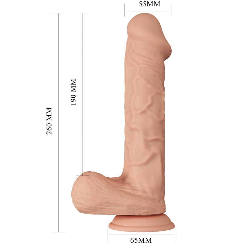 BAILE - BELLISSIMO INCONTRO BERGRISI DILDO FLESSIBILE REALISTICO 26 CM NATURALE – Falli senza vibrazioni – foto 8