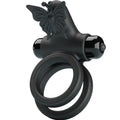 PRETTY LOVE - DOPPIO ANELLO VIBRANTE CON STIMOLATORE NERO – Cockring con vibrazione