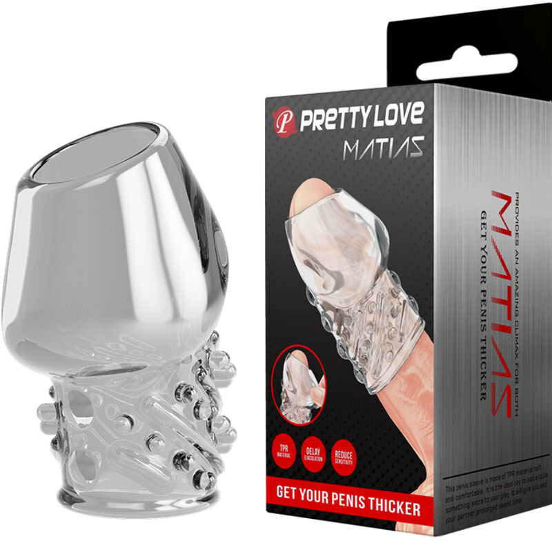 PRETTY LOVE - MATIAS SPESSORE PER PENE TRASPARENTE – Copri pene con estensione – foto 2