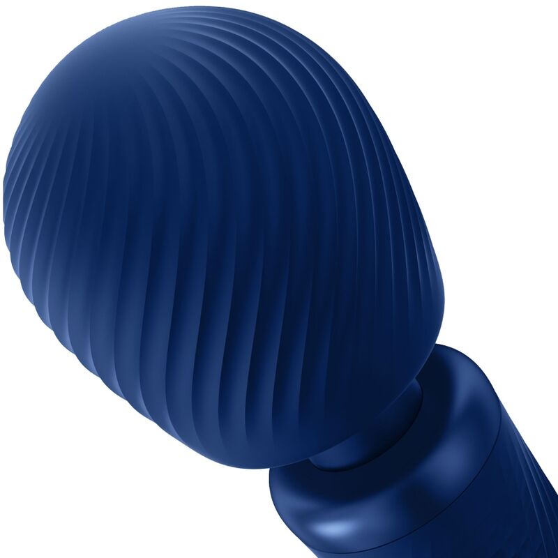 FUN FACTORY - BACCHETTA RUMBLE PESATA VIBRANTE RICARICABILE IN SILICONE VIM BLU NOTTE – Vibratore WAND – foto 3