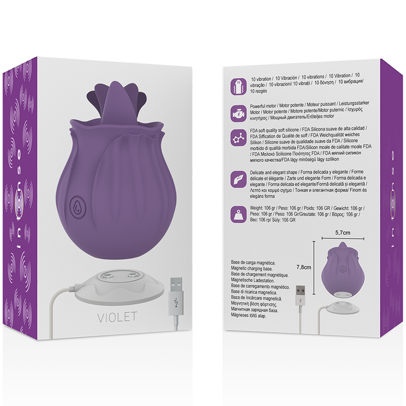 INTENSE - VIOLA CL TORIS STIMOLATORE 10 VIBRAZIONI LILLA – Per il clitoride – foto 5