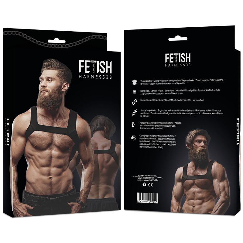 FETISH SUBMISSIVE ATTITUDE - IMBRACATURA PER IL PETTO IN NEOPRENE PER UOMINI TAGLIA L – Imbracature da uomo – foto 6