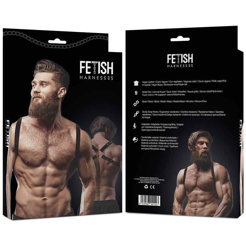 FETISH SUBMISSIVE ATTITUDE - IMBRACATURA POSTERIORE IN ECOPELLE DA UOMO – Imbracature da uomo – foto 6