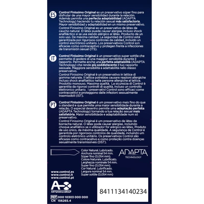 CONTROL - FINISSIMO CONDOMS 12 UNITS – Sensibile – foto 2