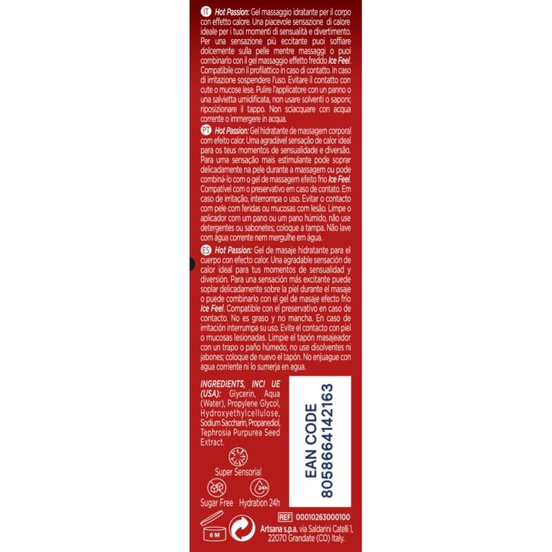 CONTROL - HOT PASSION GEL 3 IN 1 200 ML – Oli da massaggio non aromatizzati – foto 2