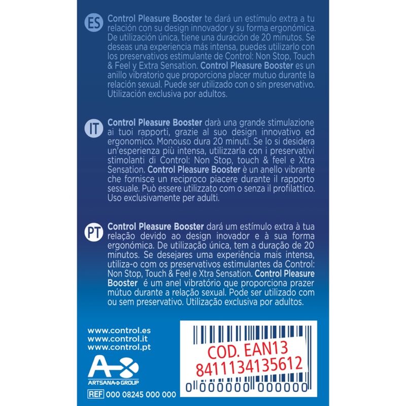 CONTROL - ANELLO VIBRATORE PLEASURE BOOSTER – Cockring con vibrazione – foto 3